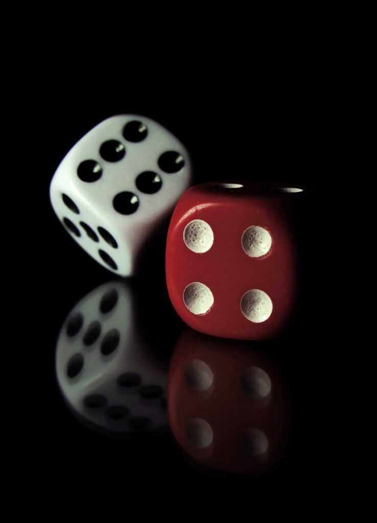 dice, dots, pair