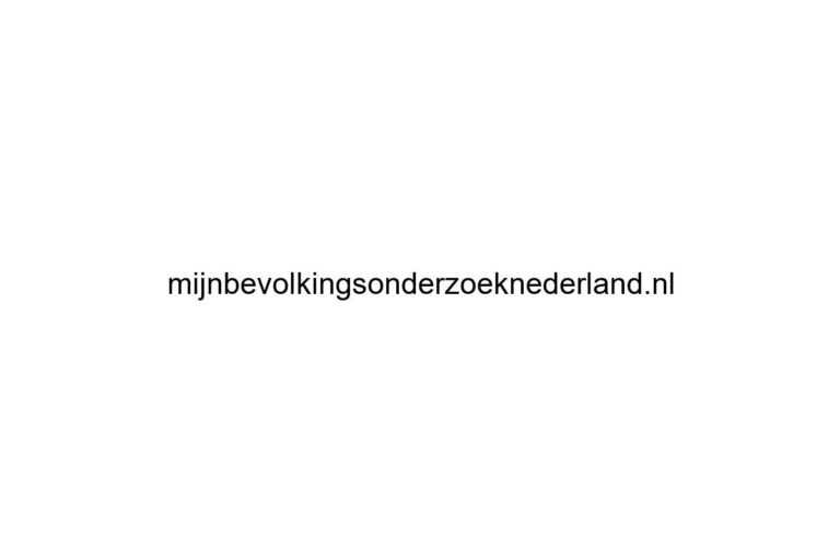 mijnbevolkingsonderzoeknederland nl