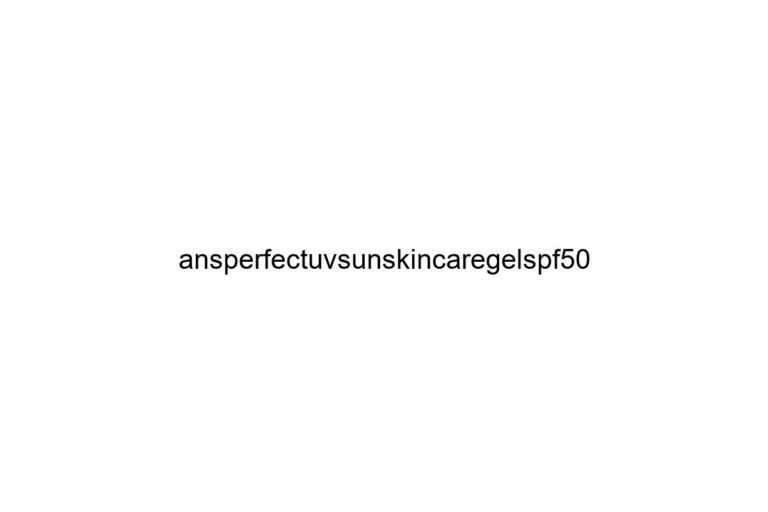 ansperfectuvsunskincaregelspf50