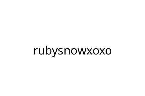 rubysnowxoxo